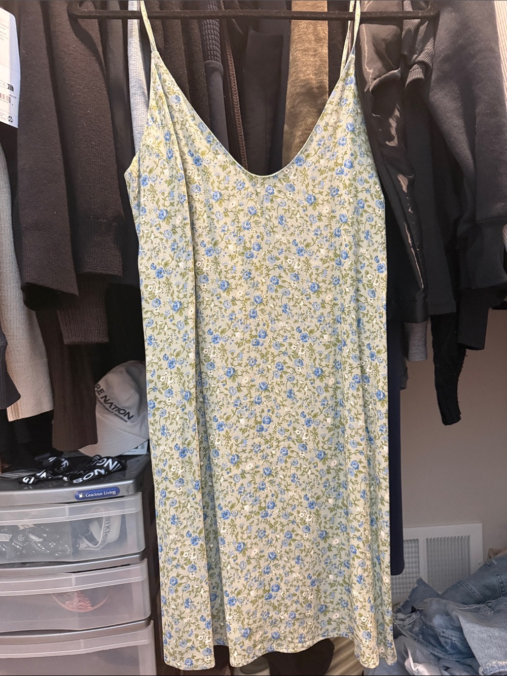 Reformation Slip Mini Dress with Floral Print